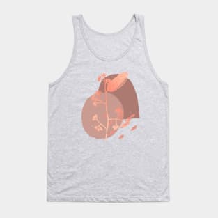 Modern Abstract Flora In Earth Tones 1 Tank Top